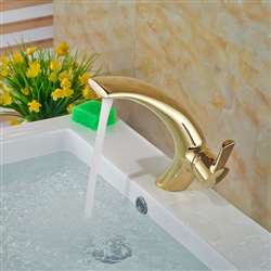Olympia Gold Finish Single Handle Sink Faucet