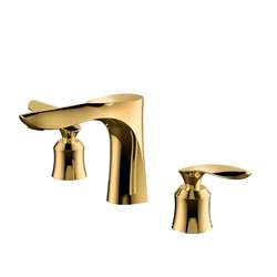 Hotel Design Gold Fancy Copper Hotel Bathroom Sink Faucet