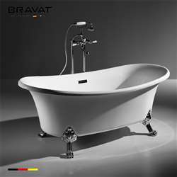 New Luxury Hospitality Design White Bathtub by FonatnaShowers