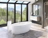 Amazing Oval Shape White Contemporary Bathroom Luxury Design Hotel Bathtub