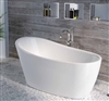 Acrylic Free Standing White Oval Bathroom Luxury Design Hotel Bathtub