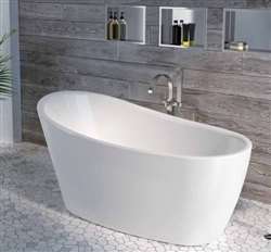 Acrylic Free Standing White Oval Bathroom Luxury Design Hotel Bathtub