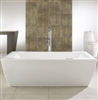 Amazing Design Modern Curve 72" x 38" Free Standing Bathroom Hospitality Bathtub 