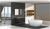 Rectangular White 59" x 31" x 24" Hotel Free-Standing Bathroom Hospitality Bathtub 