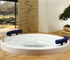 Fontana Round Soaking 52" x 52" Japanese White Hotel Luxury Bathroom Bathtub