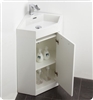 Best Hotel Bathroom Elegant White Corner Install 18" Modern Bathroom Sink