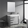 Hospitality Modern Plywood 30" Cement Grey Bathroom Sink