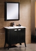 Hospitality Traditional Black Wood Color 24" Bathroom Sink