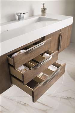 Hospitality Supplier of Contemporary Latte Oak 72" Double Bathroom Sink