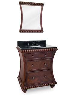 Custom Supplier of Rich Solid Rosewood Vanity 30" Hotel Bathroom Sink