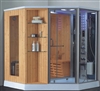 Hospitality SPA Huge wooden Steam & Shower Room Bath with Mirror Light
