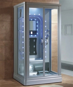 Hospitality SPA Square Design Acrylic Modern Chinese Glass Steam Bathroom