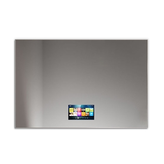 Fontana  Amazing Wall Mount Rectangular Frameless Smart Television Mirror With Touchscreen LCD