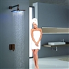 Hotel Style  Rivera Light Oil Rubbed Bronze LED Hotel Rain Shower Head - Shower Head Size 12", 16"