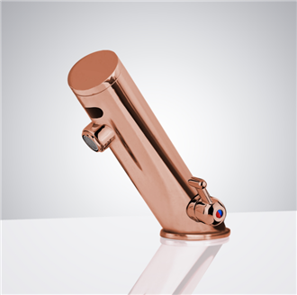 Fontana Leo All-In-One Rose Gold Thermostatic Automatic Industrial Sensor Faucet