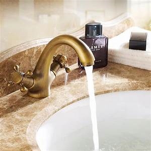 Artemisa Soild Brass Bronze Double Handle Basin Mixer Tap Faucet