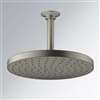 Fontana Deauville Round Rain Shower Head with MasterClean Spray Face in Polished Vibrant Brushed Nickel Finish