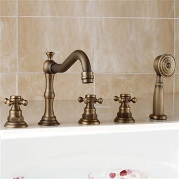 Brio Antique Brass Finish Tub Faucet