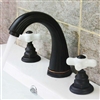 Turin Oil Rubbed Bronze Hotel Bathroom Sink Faucet- Dual Ceramic Handle