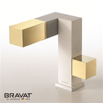 Arch Design Gold basin mixer brass body air mix technology