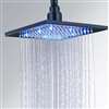 Fontana LED Colors Rain Shower Head Matte Black Finish