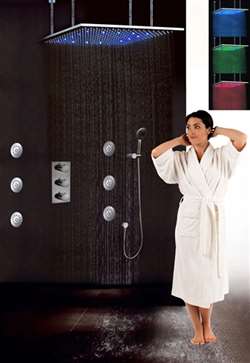 Fontana Large Ceiling Rain Best Hotel Showers Set With Shower Body Sprays