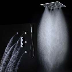 Fontana 2 Functions Rain & Mist Best Hotel Showers Set With Shower Body Sprays