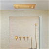 Fontana Luxury Gold Shower Set- Recessed Best Hotel Showers