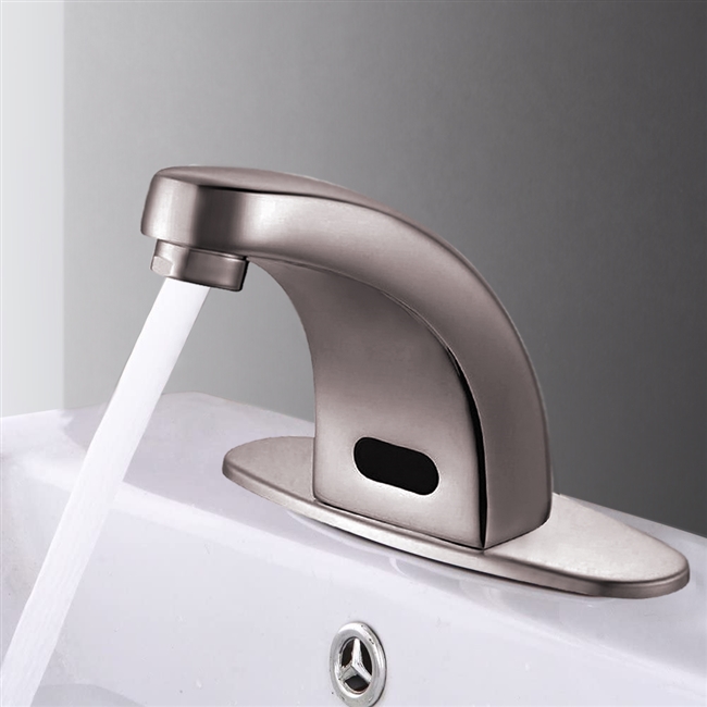 Fontana Salina Brushed Nickel Commercial Automatic Touchless Sink Faucet