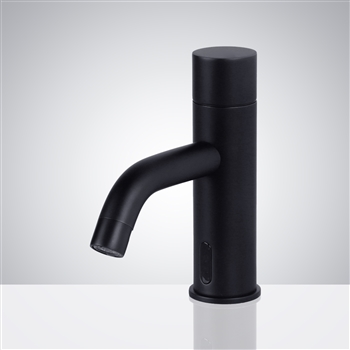 Fontana Brass Matte Black Commercial Automatic Motion Sensor Touchless  Architectural Design Restroom Faucet