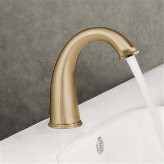 Fontana Commercial Brushed Gold Touchless Automatic Sensor Touchless Faucet