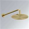 Brushed Gold Wall Mount Rainfall Shower Head