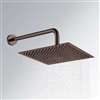 Light Oil Rubbed Bronze Thin Square Rainfall Shower Head