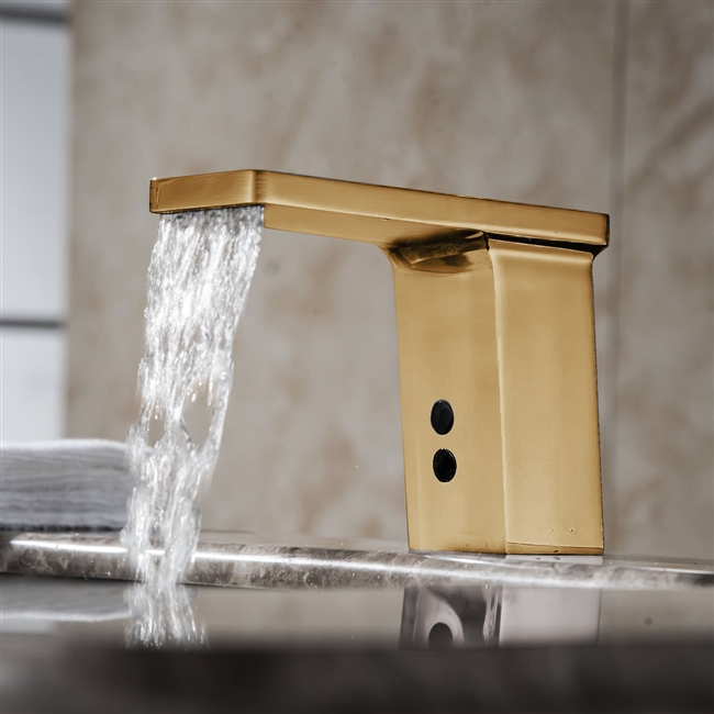 Fontana Commercial Brushed Gold Automatic Sensor Faucet