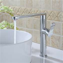 Grassi Countertop Chrome Single Handle Bathroom Faucet