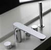 Piazza Countertop Chrome Bathroom Faucet with Hand Shower