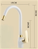 Ercolano Countertop Single Handle Brass Kitchen Faucet