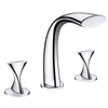 Oceane Chrome Finish Double Handled  Hotel Bathtub Faucet