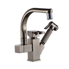 Courtenay Brushed Nickel LED Kitchen Sink Faucet with Pull out Spray