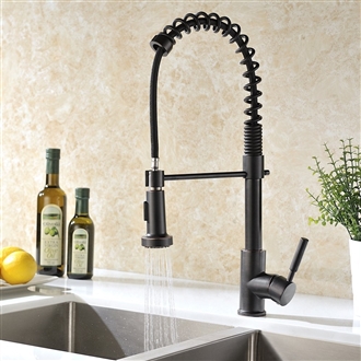 Caseros Oil Rubbed Bronze Kitchen Sink Faucet with Pull Down Sprayer