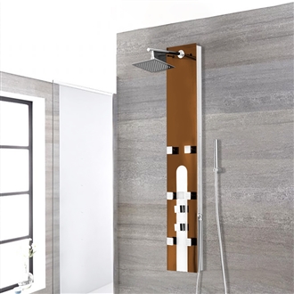 Vicenza Oil Rubbed Bronze Stainless Steel Rainfall Shower Panel with Hand Shower