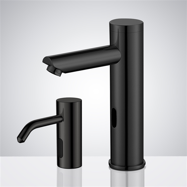 Fontana Oil Rubbed Bronze Touchless Motion Activated Sink Faucet and Automatic Soap Dispenser