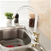 Pozzuoli European Styled White Countertop Kitchen Faucet