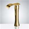 Fontana Brushed Gold Contemporary Commercial Deck Mount Sensor Faucet