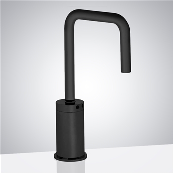 Fontana Touchless Commercial U-Shaped Matte Black Finish Automatic Sensor Faucet