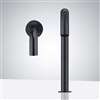 Fontana Matte Black Finish Automatic Commercial Sensor Faucet And Matching Soap Dispenser