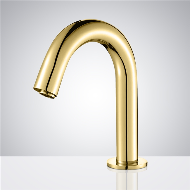 Brio Commercial Gold Touchless Volume Automatic Sensor Hands Free Faucet