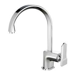 Poperinge Brass Countertop Chrome Single Handle Kitchen Faucet