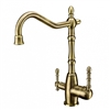 Rochefort Countertop Antique Bronze Dual Handle Bathroom Faucet