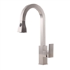 Gistel Solid Brass Countertop Chrome Single Handle Kitchen Faucet